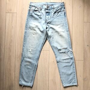 Levi’s Distressed Ankle Jeans Light Wash Women’s Size 29